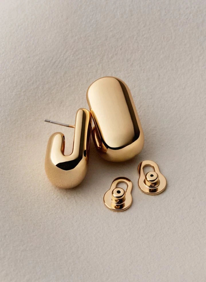 Jenny Bird - Pendientes Leon | Oro