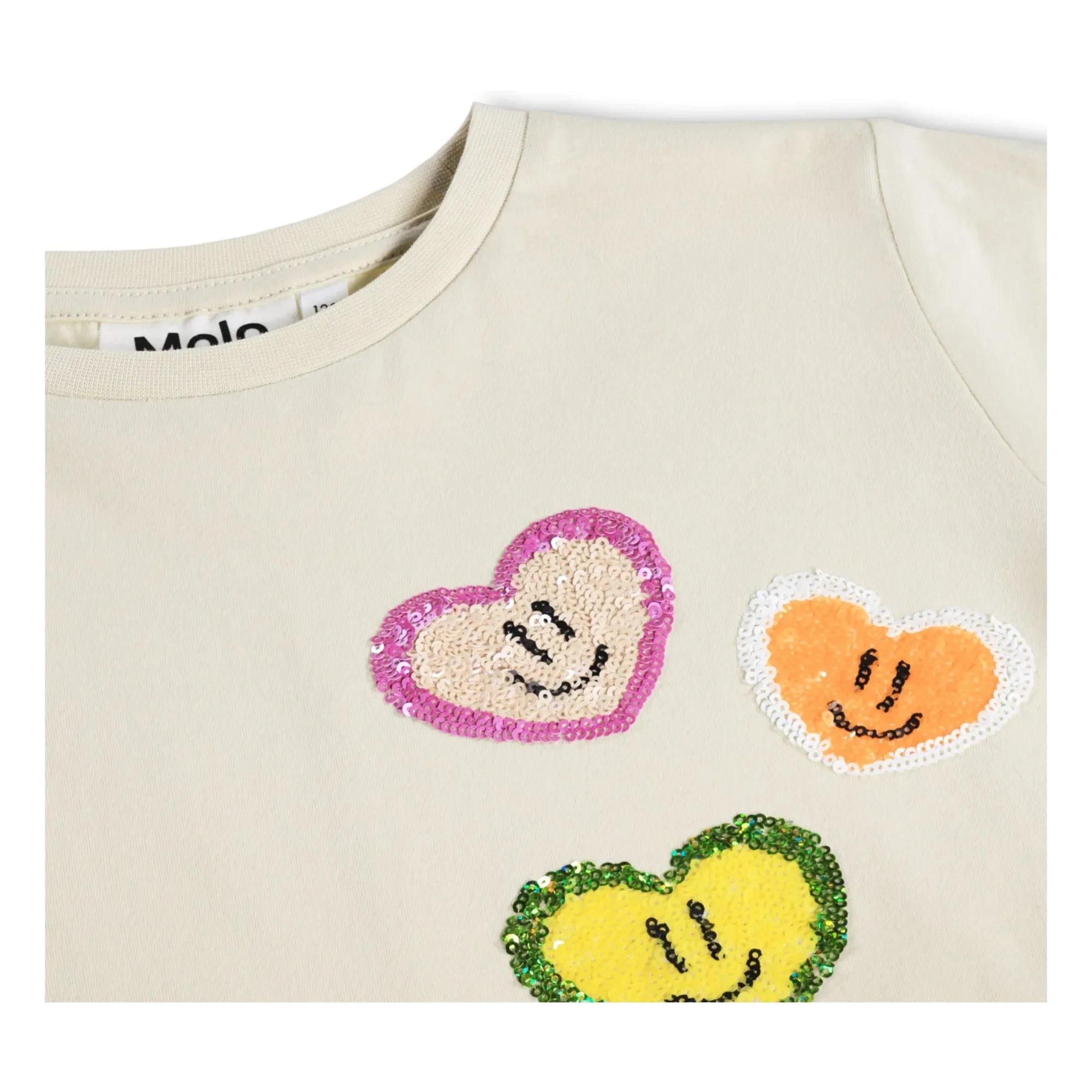 Molo - Camiseta de Corazón Ranva Algodón Orgánico | Crudo