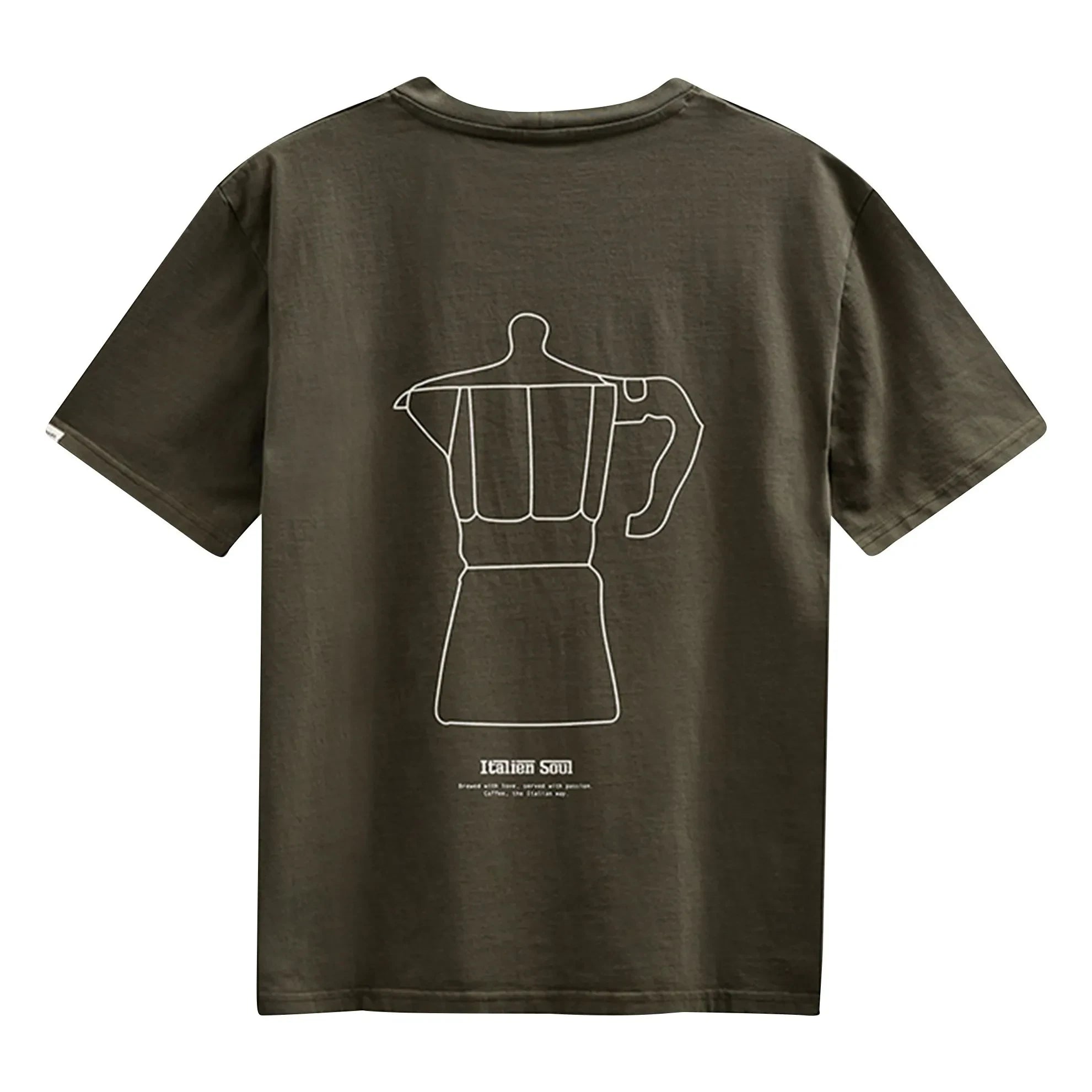 Anerkjendt - Camiseta italiana Akvillads | Verde oscuro