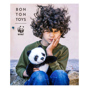 Bon Ton Toys - WWF - Peluche Panda | Negro/Blanco