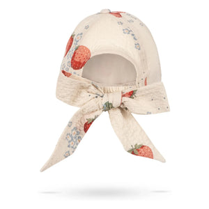 Konges Sløjd - Gorro de algodón orgánico Ava Strawberry | Beige