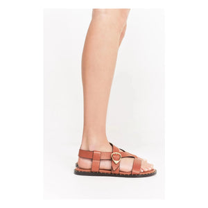 Socque Paris - Sandalias de piel Hydra | Camel