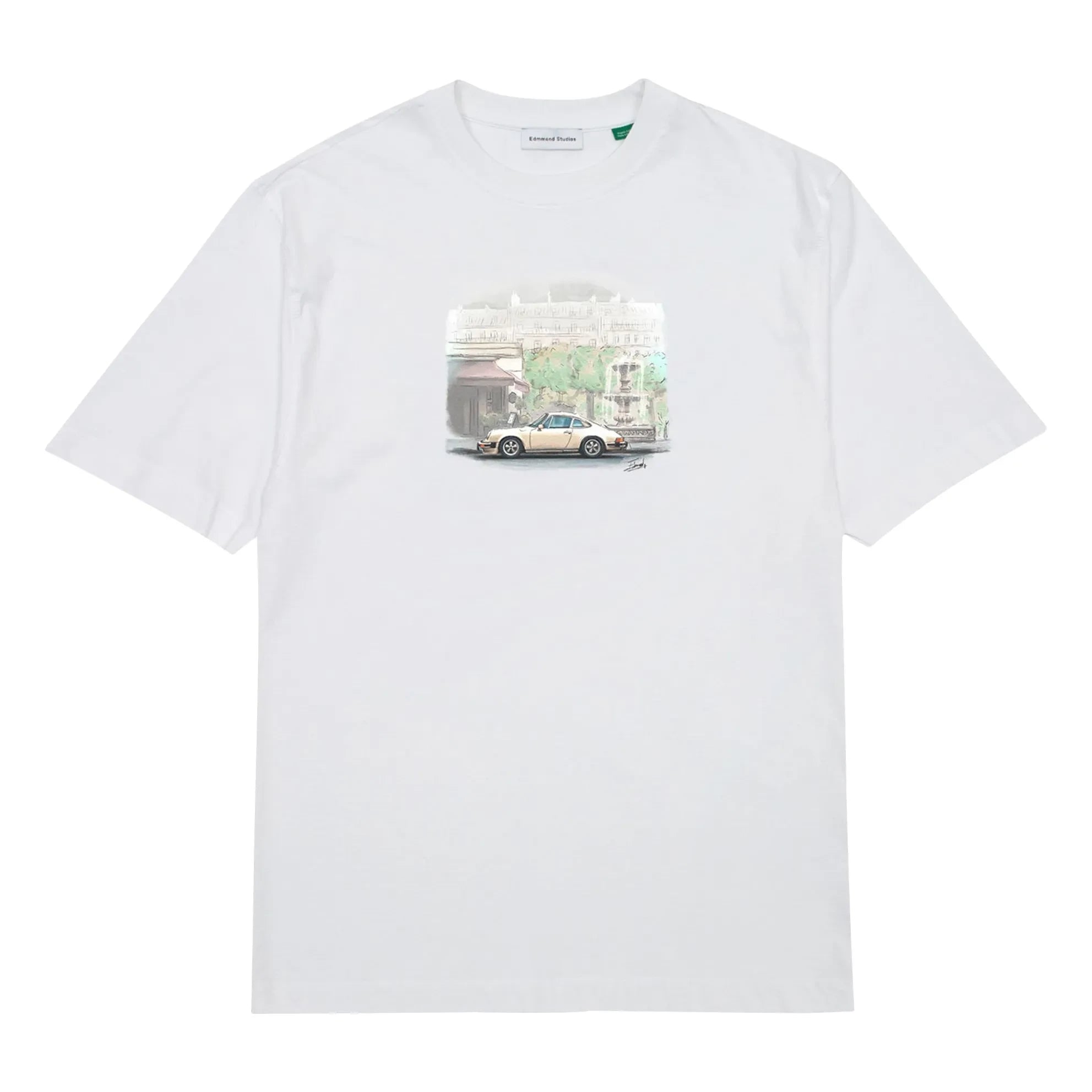 Edmmond Studios - Camiseta de algodón Chassing Classics | Blanco