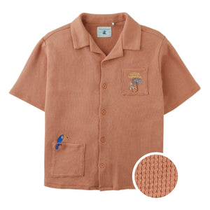 Gingersnaps - Tommy Toucan Gaufrée Camisa | Marrón