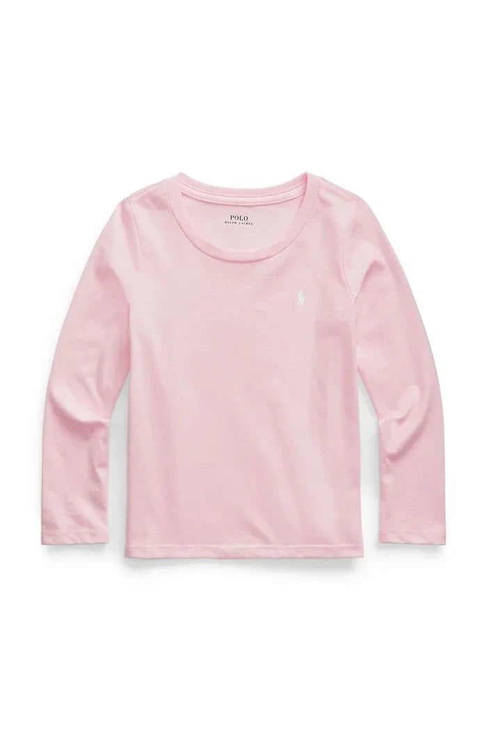 Blusa de algodón de manga larga para niños Polo Ralph Lauren