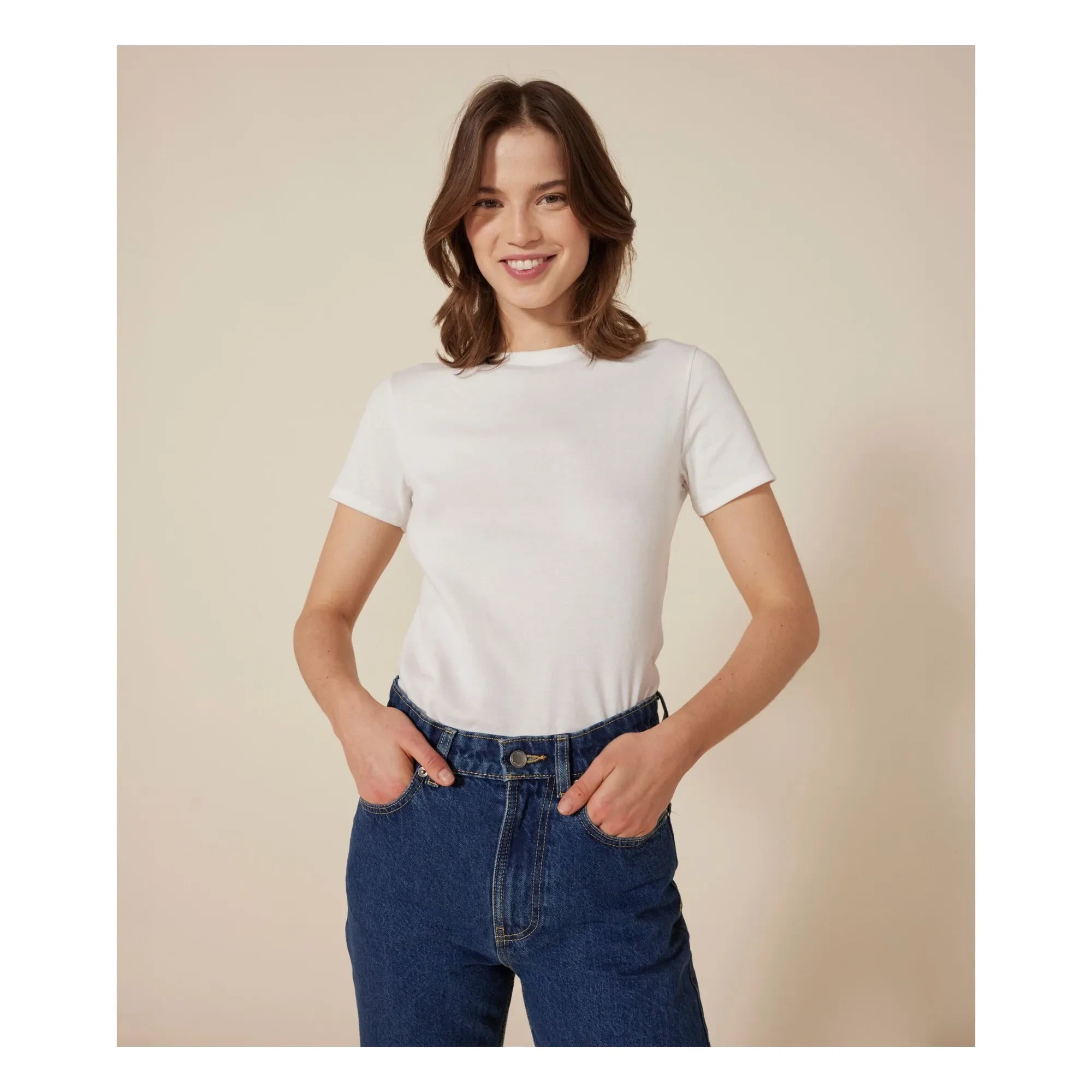 Petit Bateau - Camiseta icónica - Colección de mujer | Blanco