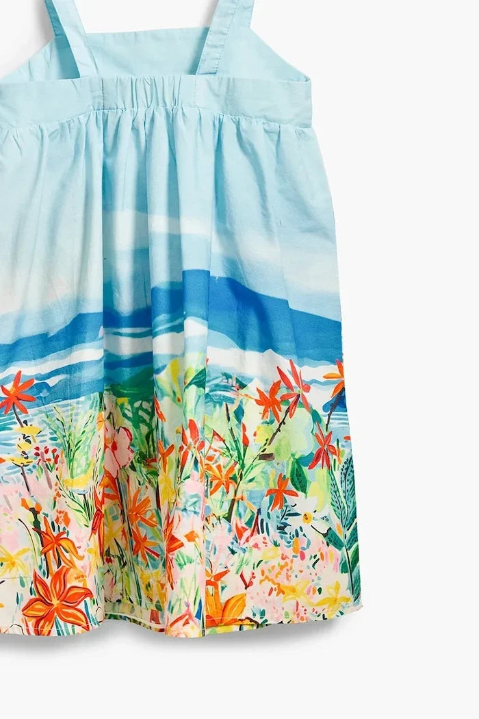Vestido de algodón Desigual para niños