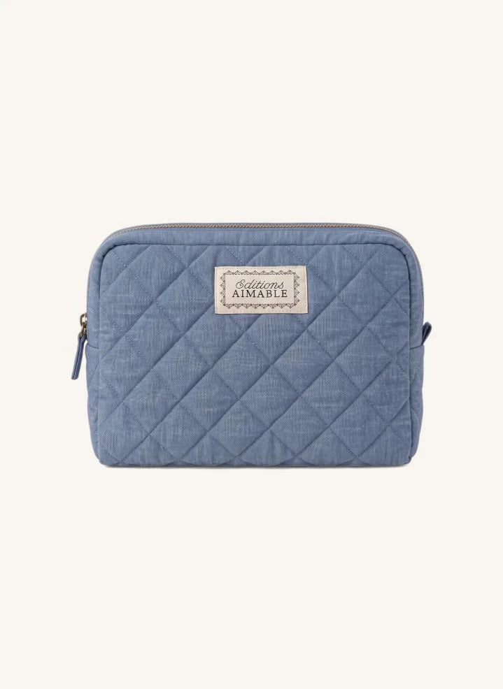 Editions Aimable - Bolsa de cosmética Toscana | Chambray azul