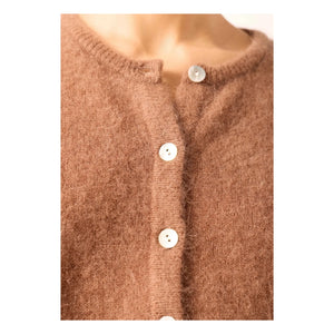 American Vintage - Chaleco Vitow de alpaca y lana | Chocolate