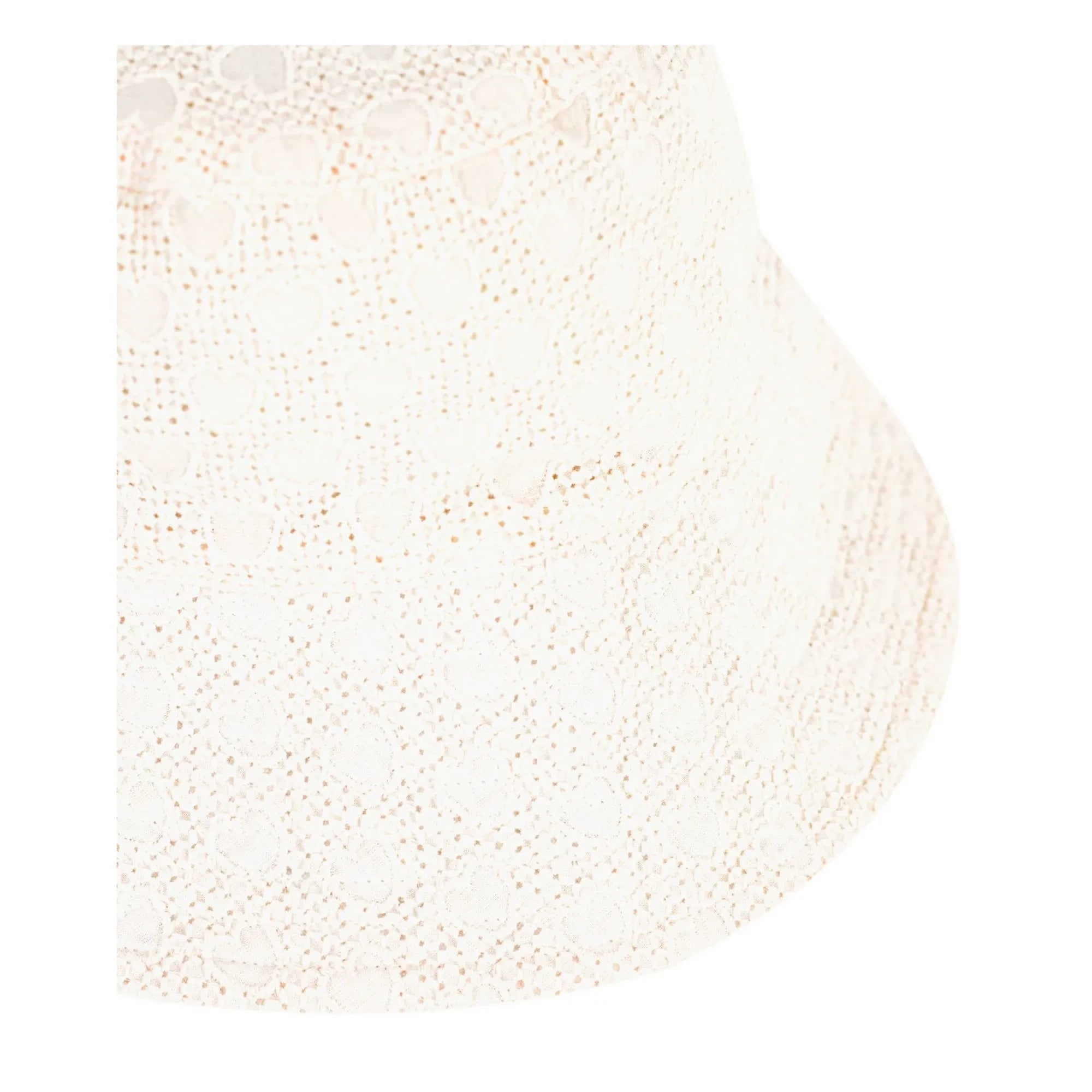 Petit Bateau - Sombrero de popelina de algodón orgánico con bordado inglés | Blanco