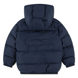 Lacoste - Geri Dönüştürülmüş Elyaf Logolu Dolgulu Mont | Lacivert