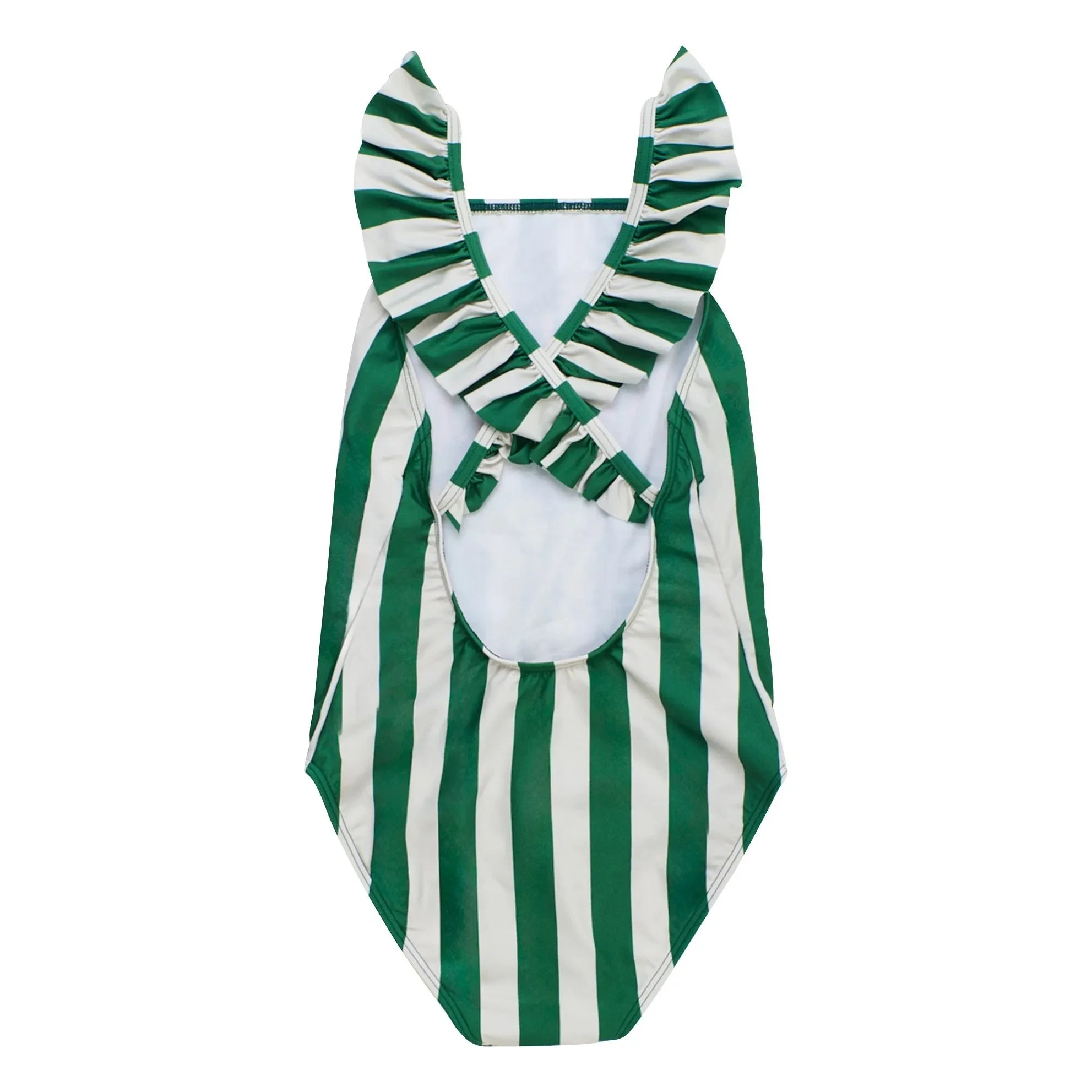 Maison Mangostan - Bañador Rayas Uva Pasa | Verde
