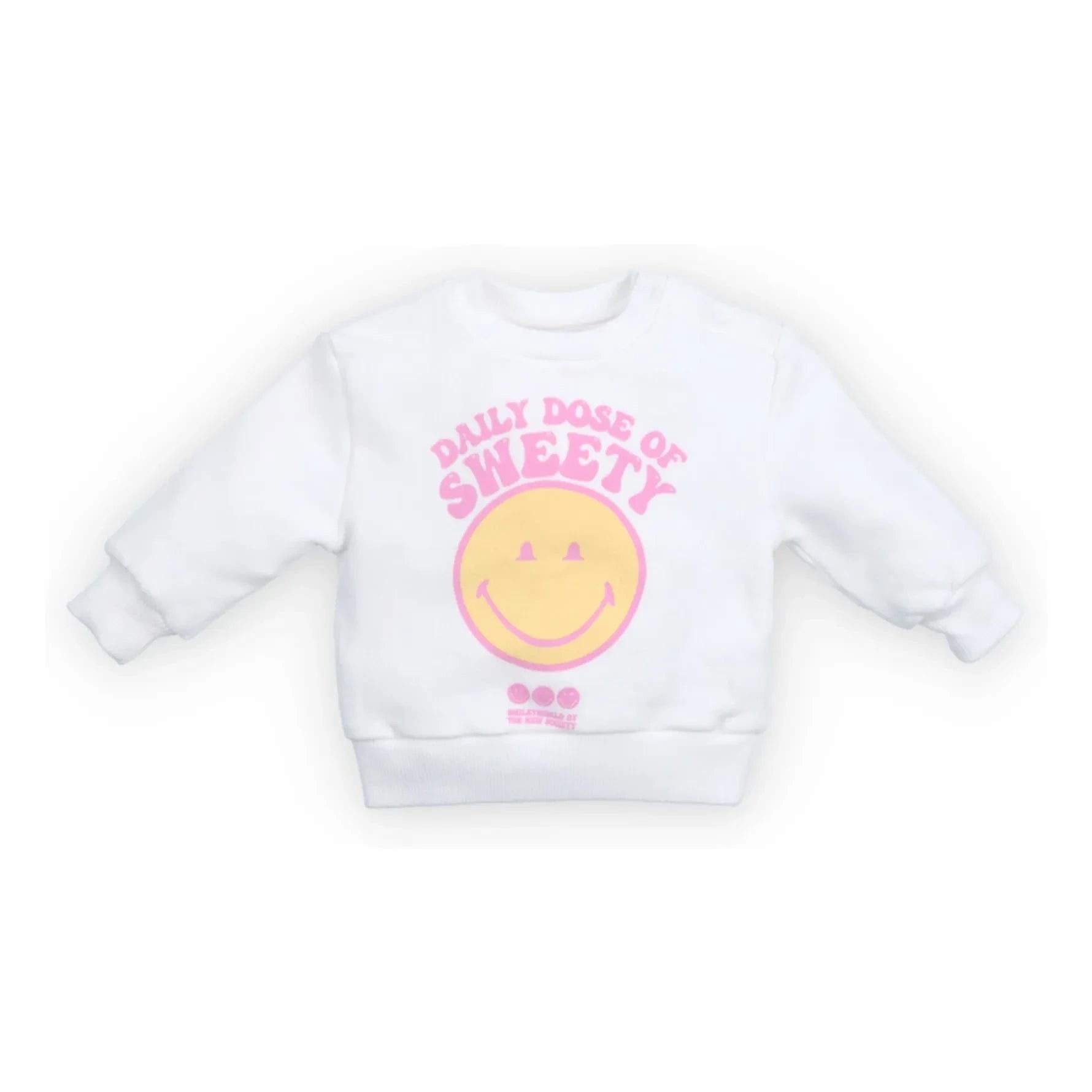 the new society - Sudadera Smiley Baby | Blanco