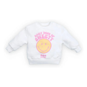 the new society - Sudadera Smiley Baby | Blanco
