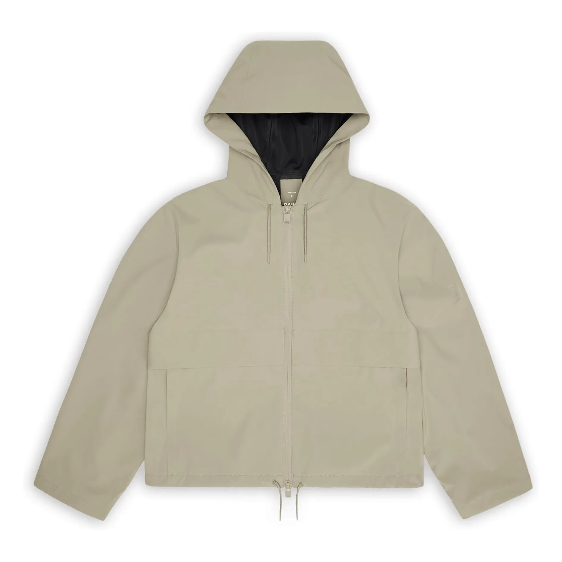 Rains - Chaqueta Corta con Cordón Hardshell W3 | Beige