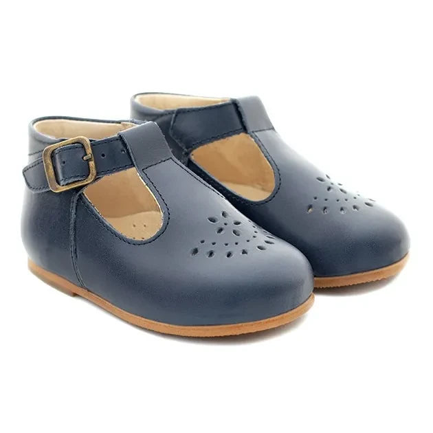 Poppée - Milton T-Bar Mary Janes | Azul marino