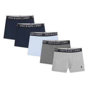 Ralph Lauren - 5'li Ralph Lauren Polo Boxer Şort | Mavi