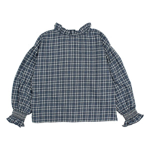 Búho - Tartan bluz | Lacivert