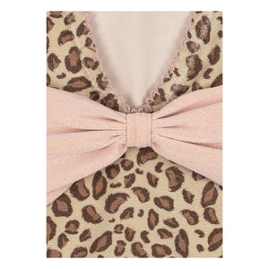 Konges Sløjd - Traje de baño de leopardo para gatos de fibras recicladas | Beige