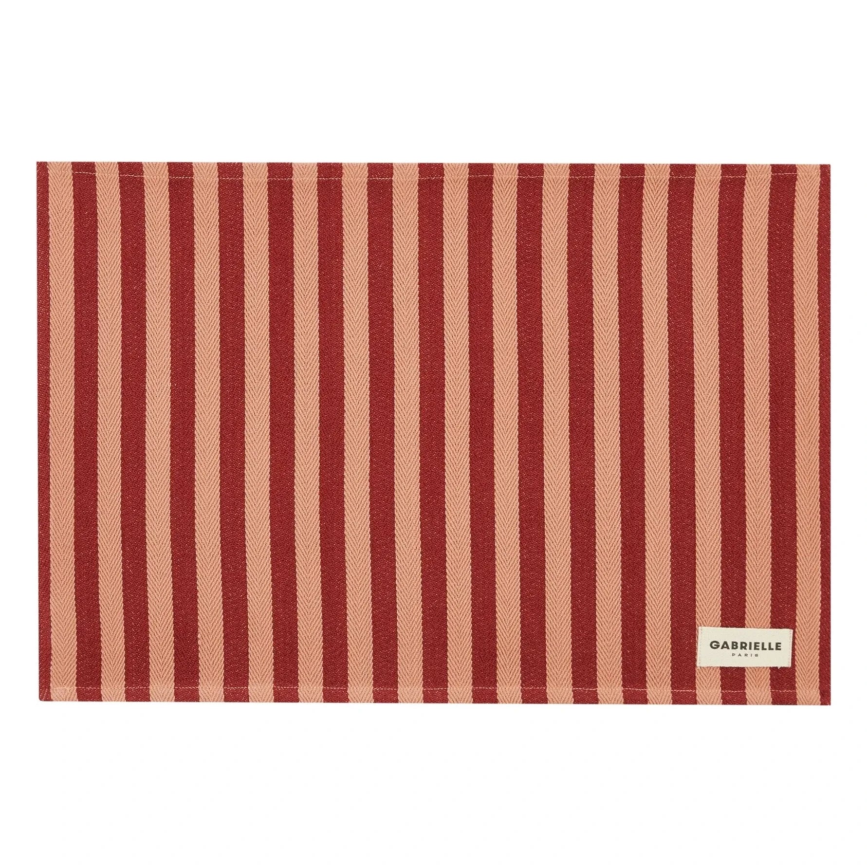 Gabrielle Paris - Salvamantel de rayas Garance | Rojo