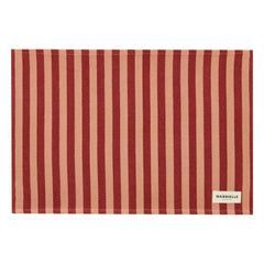 Gabrielle Paris - Salvamantel de rayas Garance | Rojo