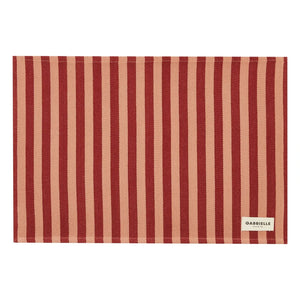 Gabrielle Paris - Salvamantel de rayas Garance | Rojo