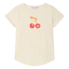 Bonpoint - Camiseta de algodón orgánico Aada Kiraz | Crudo