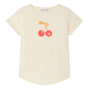 Bonpoint - Camiseta de algodón orgánico Aada Kiraz | Crudo