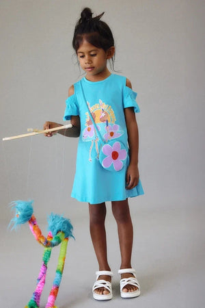 Vestido de algodón para niña Mayoral