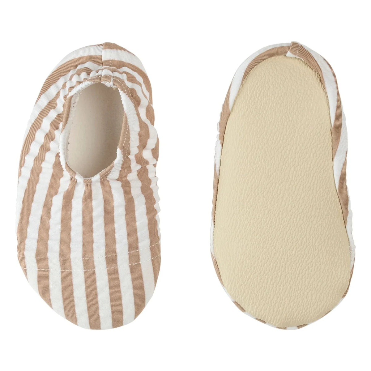 Petit Lem - Zapatos de agua a rayas anti-UV de seersucker con fibras recicladas | Arena