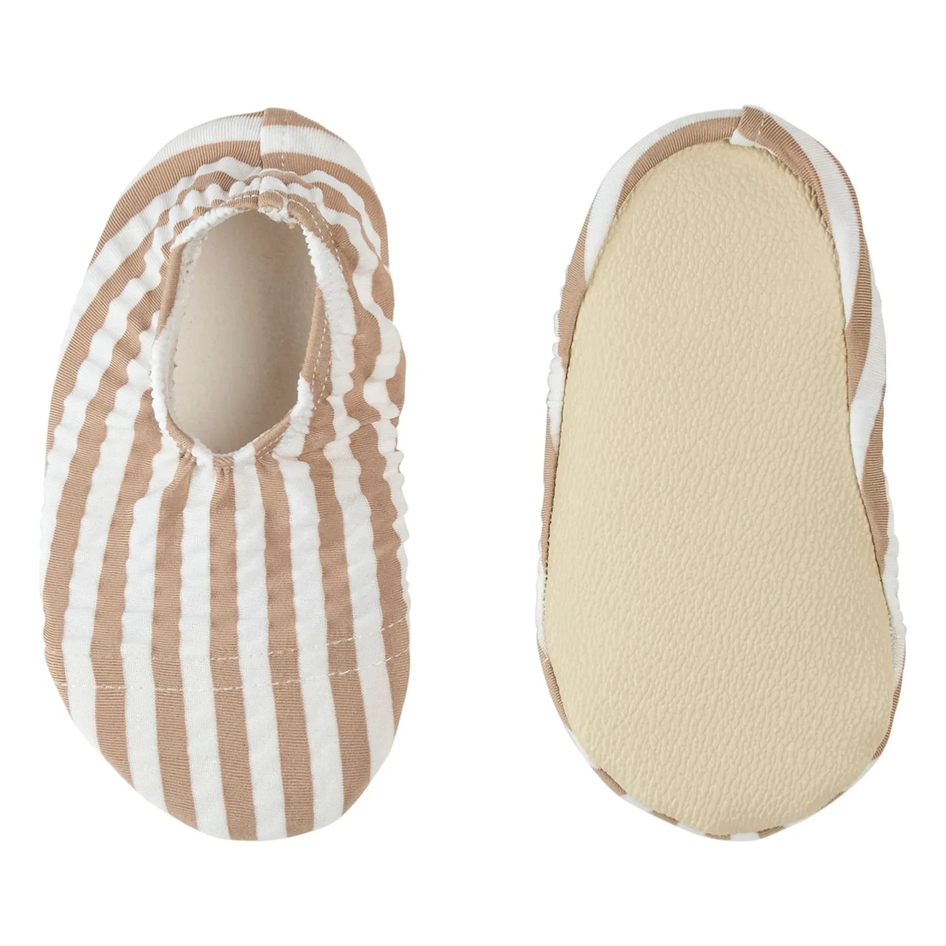 Petit Lem - Zapatos de agua a rayas anti-UV de seersucker con fibras recicladas | Arena