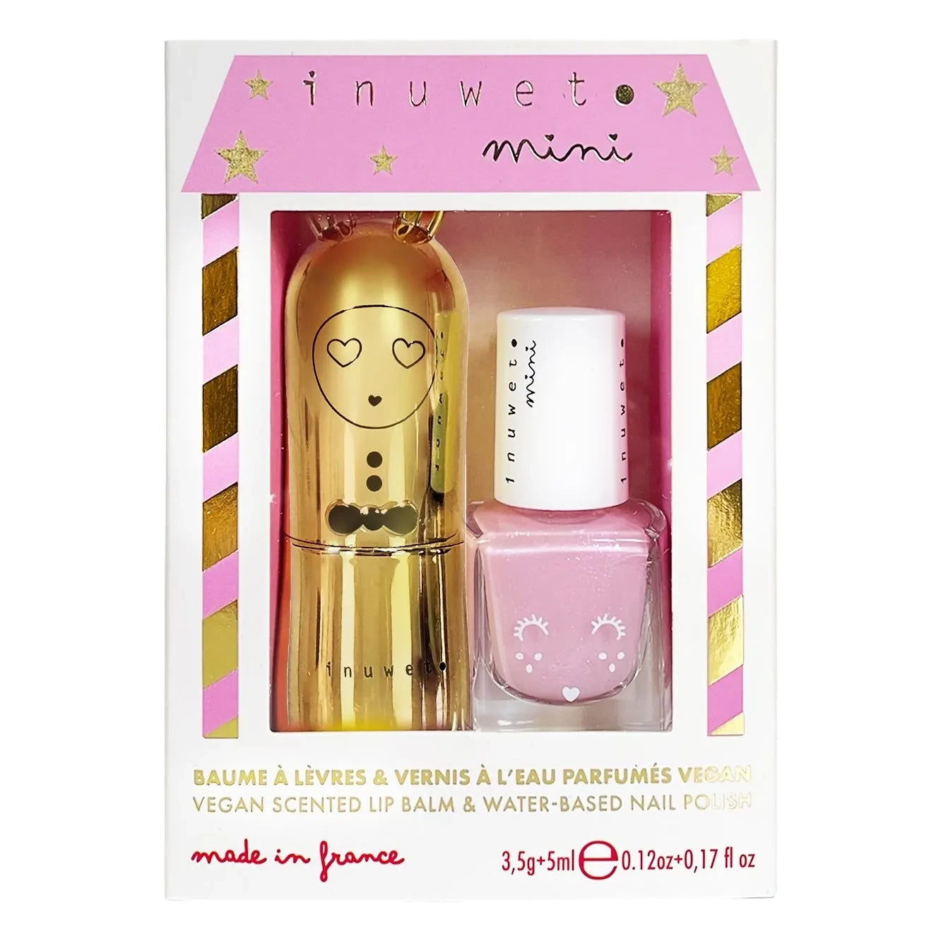 Inuwet - Bálsamo labial de tarta de queso y esmalte de uñas de sandía