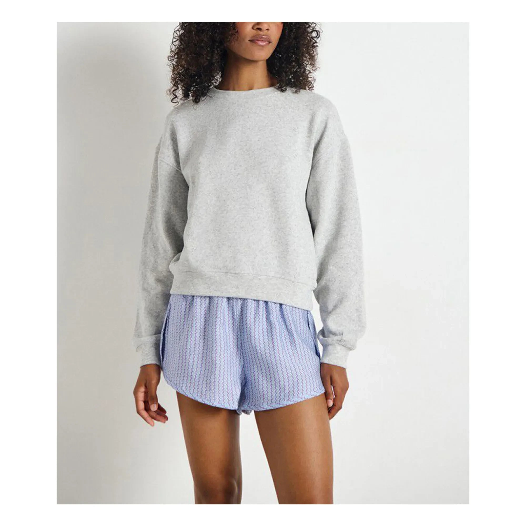 American Vintage - Sudadera Evona | Gris claro jaspeado