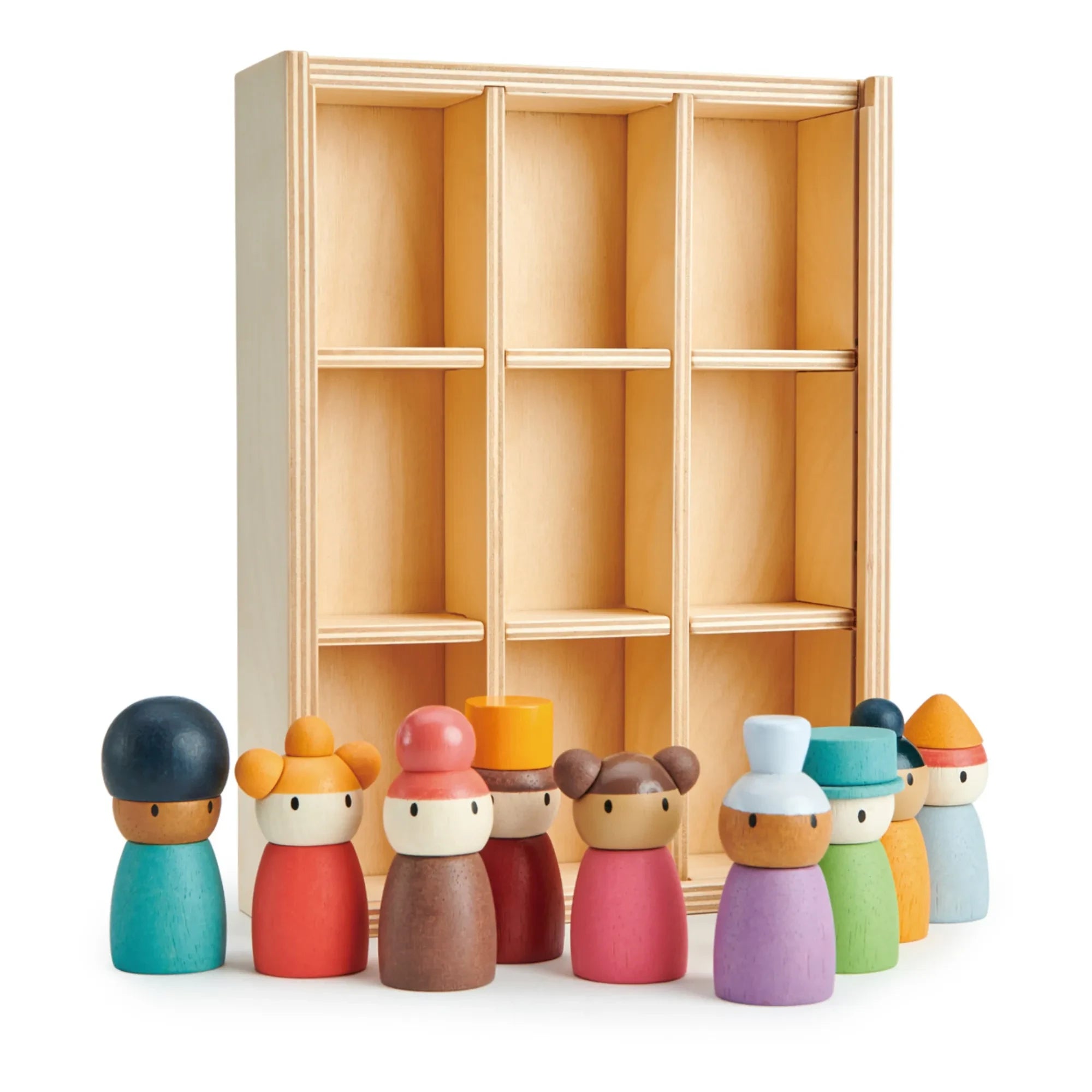 Tender Leaf Toys - Hotel Happy Folk y figuras de madera