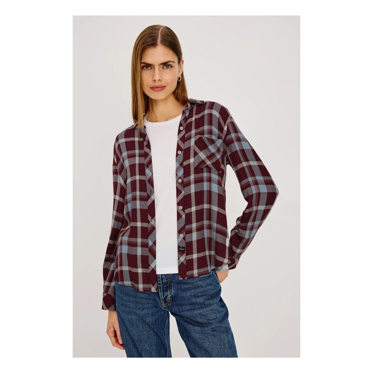 Rails - Hunter camisa a cuadros | Borgoña