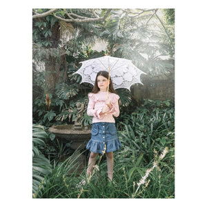 Tutu du Monde - Jersey fino Forget Me Not | Rosa empolvado
