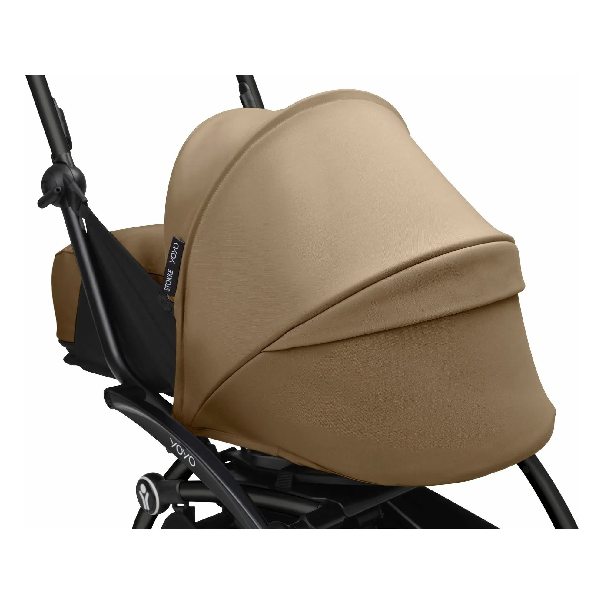 Stokke® - Cochecito YOYO³ 0+ para recién nacidos Chasis negro | Toffee