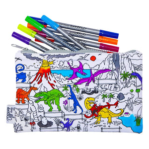 EatSleepDoodle - Set para Colorear Dino