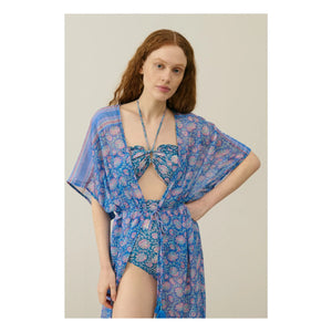 Louise Misha - Kimono Chill Algodón Orgánico - Colección Mujer | Azul