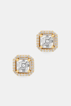 Pendientes de plata chapados en oro para mujer Michael Kors, con circonitas