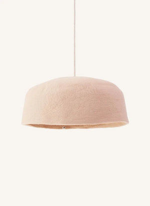 Muskhane - Pantalla de fieltro reversible "Yurt" | Rosa polvo
