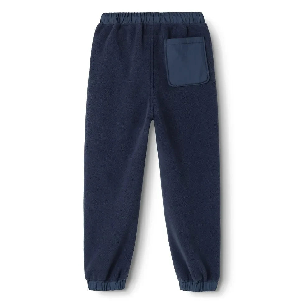 Liewood - Pantalón jogger Wendy de forro polar fabricado con fibras recicladas | Azul marino