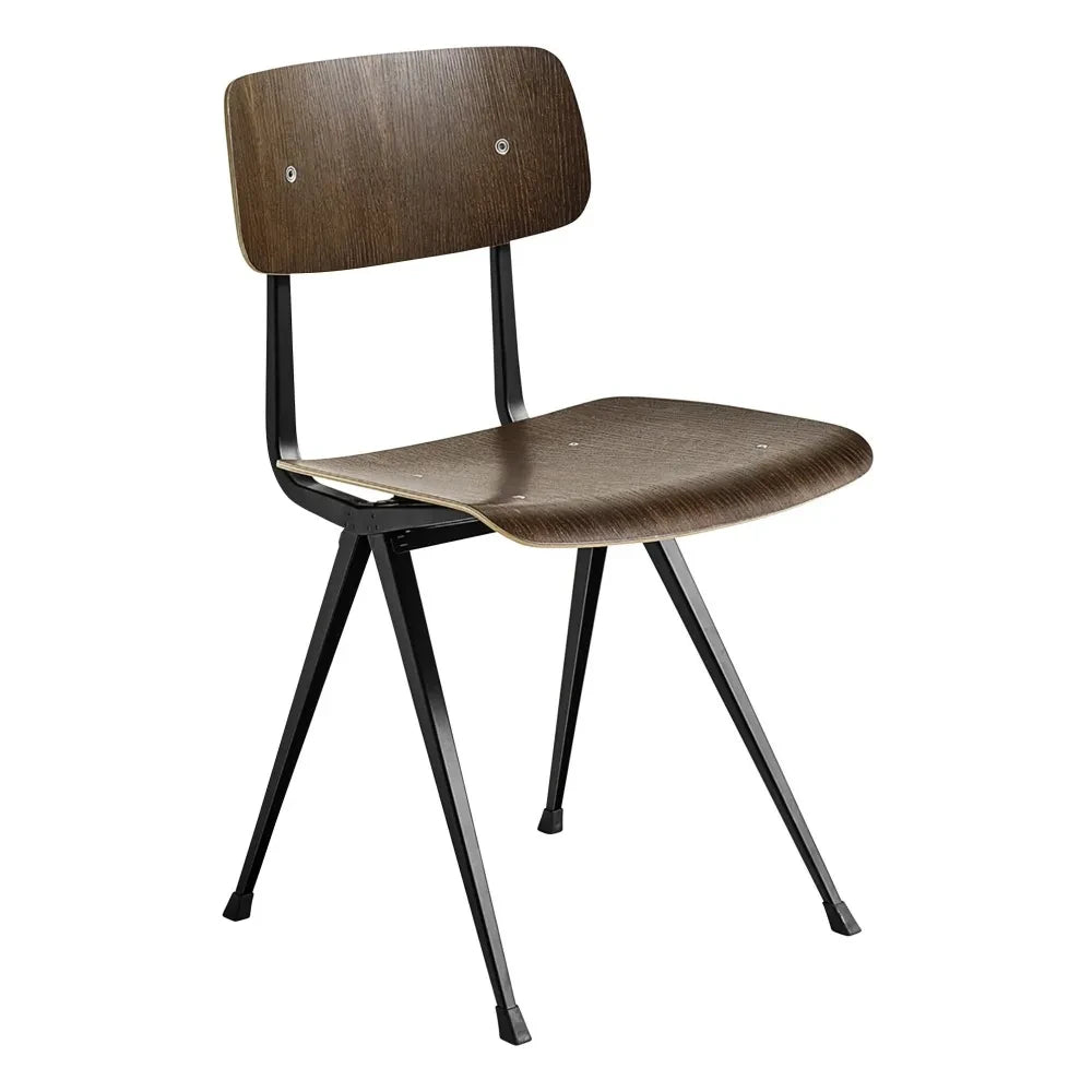 Hay - Resultado Silla de roble ahumado - Resultado Silla de roble de color - Reedición Friso Kramer & Wim Rietveld | Negro