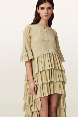 Vestido asimétrico de viscosa CAVARLY de AllSaints