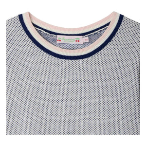 Bonpoint - Camiseta de punto fino Limette Algodón orgánico | Azul