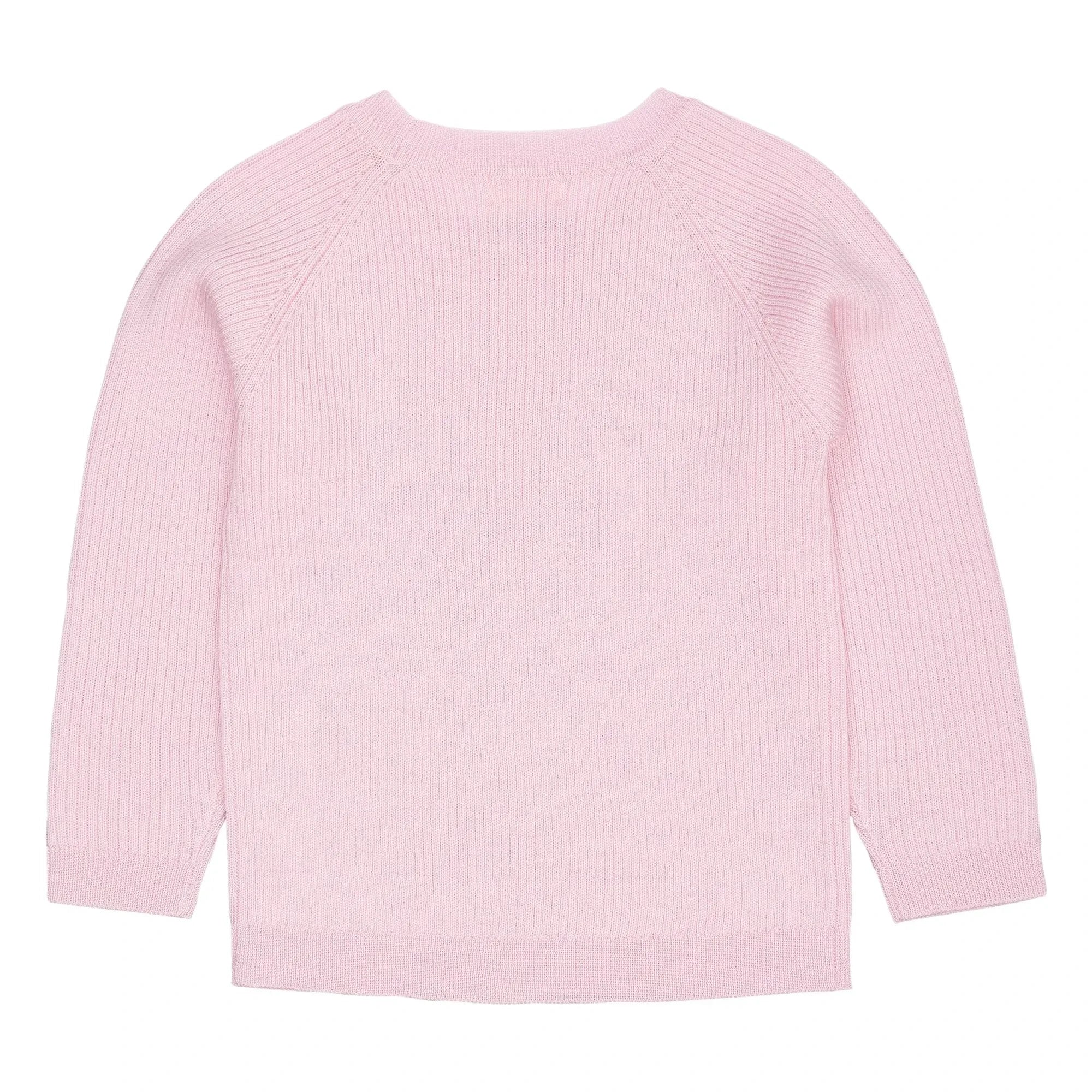 Copenhagen Colors - Merinos Yünlü Fitilli Kazak | Pembe