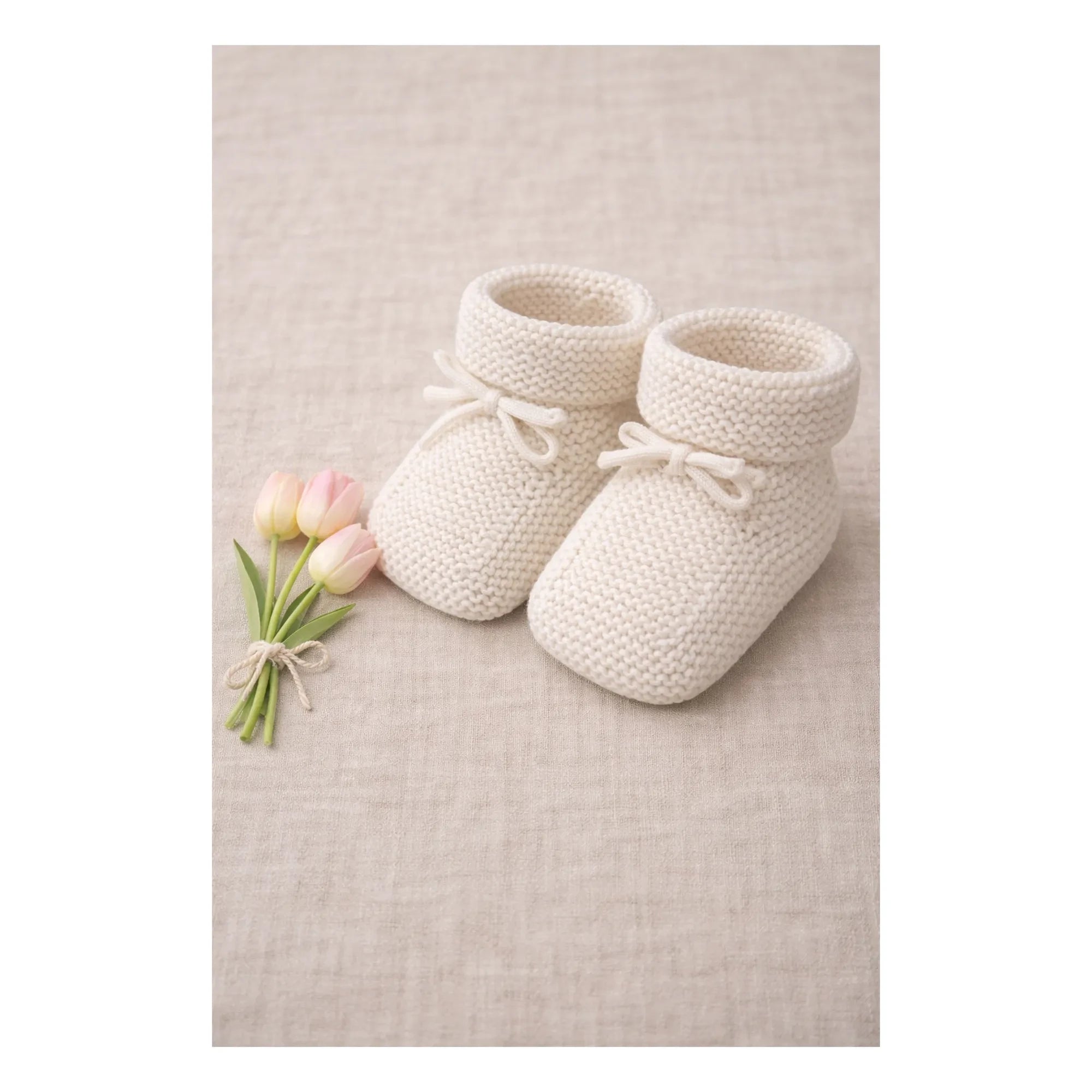 Lililotte - Zapatillas de algodón orgánico Eugène | Crudo