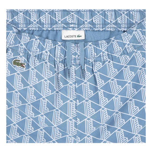 Lacoste - Conjunto de chaqueta y pantalón de chándal de fibra reciclada con monograma | Azul claro