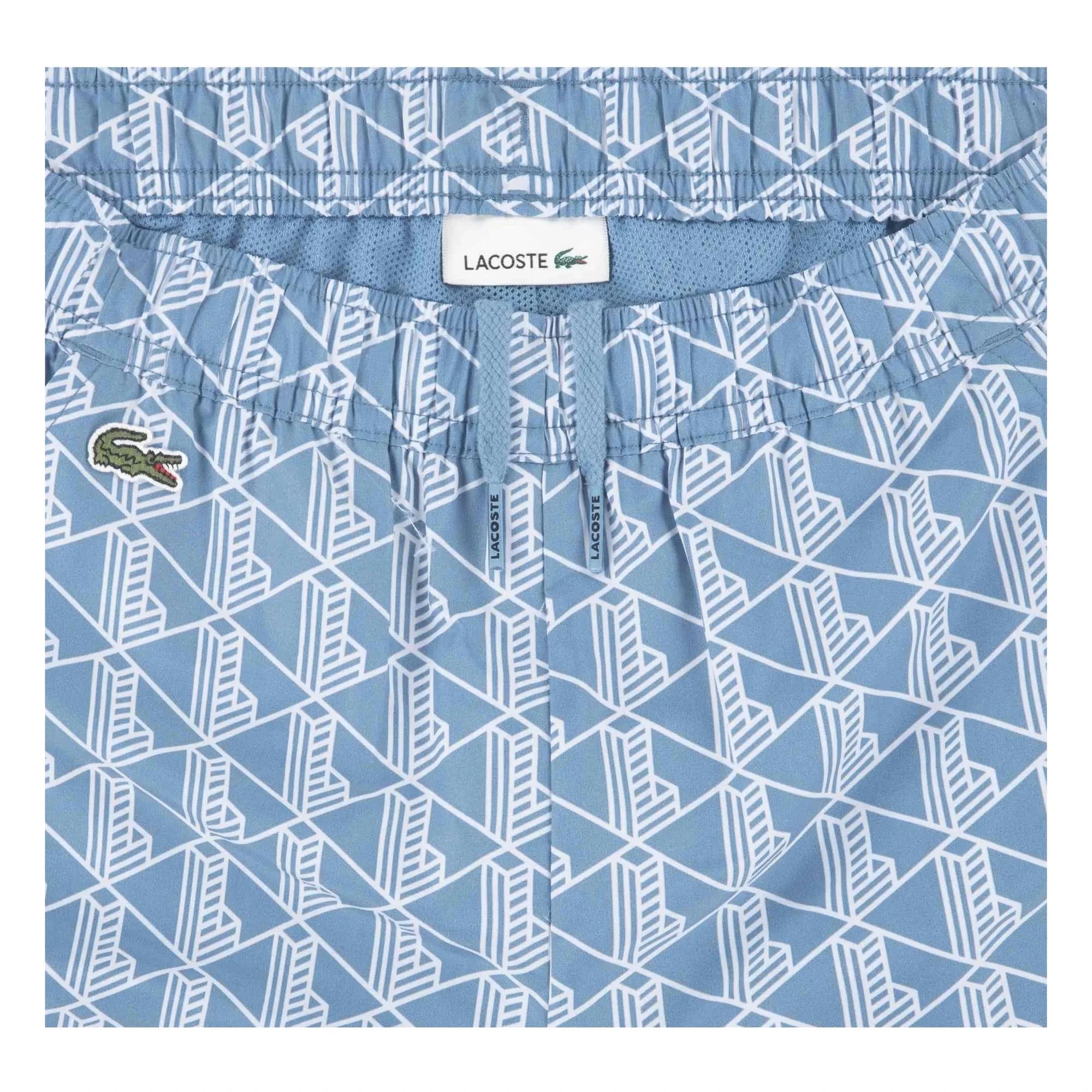 Lacoste - Conjunto de chaqueta y pantalón de chándal de fibra reciclada con monograma | Azul claro