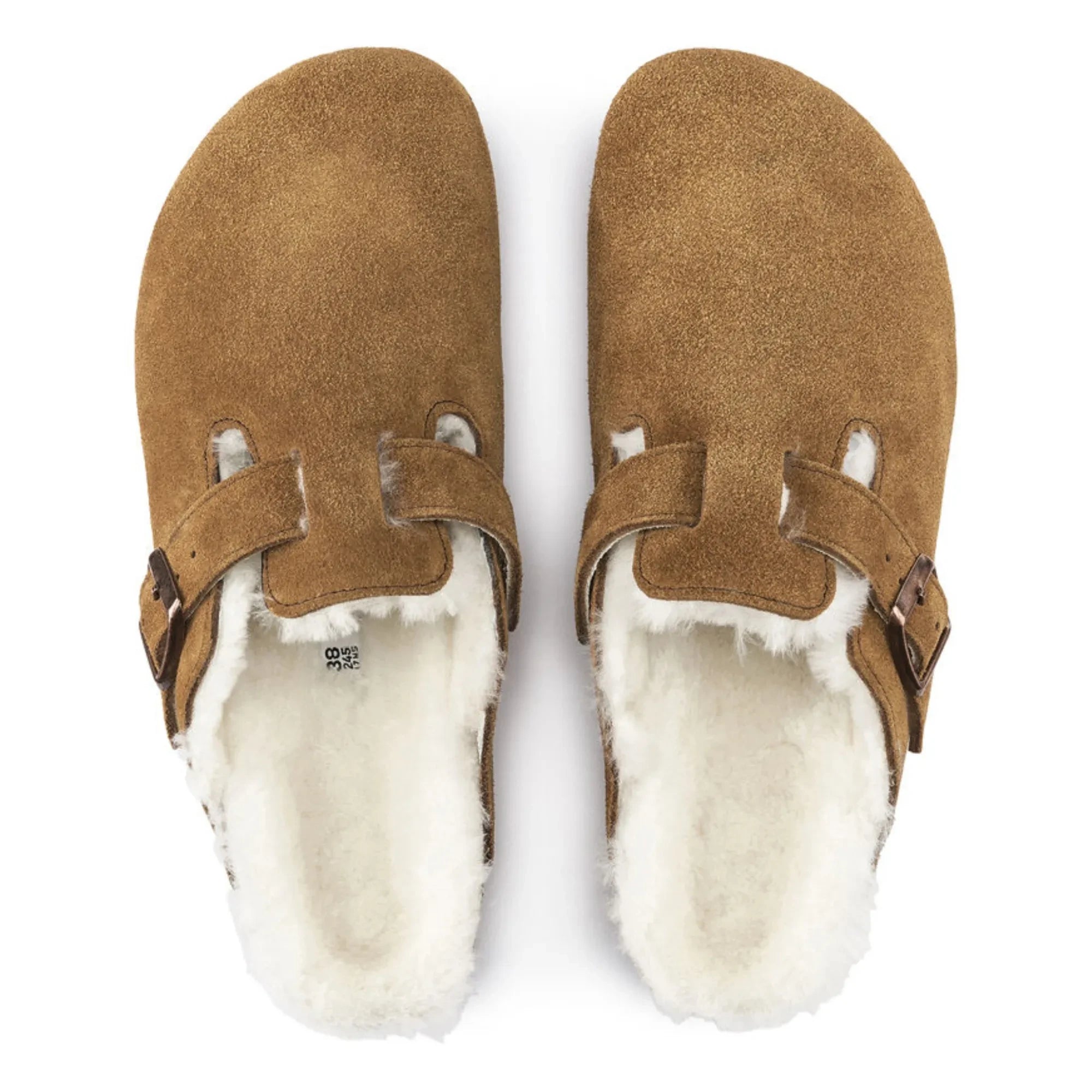 BIRKENSTOCK - Zuecos Boston Shearling - Colección Adultos | Caramelo